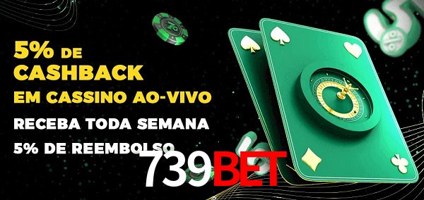 Promoções do cassino ao Vivo 739Bet